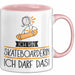 Geschenk für Skateboarderin Tasse Lustige Geschenkidee Geburtstag Ich Bin Skateboarderin Ich Darf Das Rosa Trendation