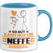 Neffe Geschenk Tasse So Gut Kann Nur Ein Neffe Aussehen Geschenkidee Kaffee-Becher Blau Trendation