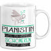 Pianistin Weil Es Keinen Schöneren Beruf Gibt Tasse Geschenk für Eine Pianistin Lustig Weiß Trendation