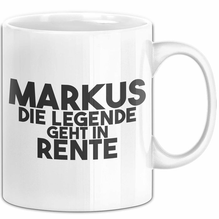 Markus Tasse Markus – Die Legende Geht In Rente Geschenk