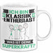 Klassik-Enthusiast Tasse Geschenk für Klassik-Enthusiast Geburtstag Lustiger Spruch Kaffee-Becher Was Ist Deine Superkraft Weiß Trendation