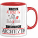 Architektin Tasse Geschenk Becher Stark Attraktiv Furchtlos Architektin Lustige Geschenkidee Rot Trendation