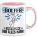 Golfer Tasse Geschenk für Golfer Der Mann Der Alles Kann Geschenkidee zum Geburtstag Rosa Trendation