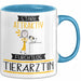 Tierärztin Tasse Geschenk Becher Stark Attraktiv Furchtlos Tierärztin Lustige Geschenkidee Blau Trendation