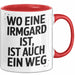 Irmgard Tasse Geschenk Wo Eine Irmgard Ist Ist Auch Ein Weg Geschenkidee Becher mit Name Rot Trendation