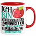 Kinderkrankenschwester Ausbildung Start Geschenk Tasse Ich Bin Kinderkrankenschwester In Der Ausbildung Ich Darf Das Kaffee-Becher Geschenkidee Rot Trendation