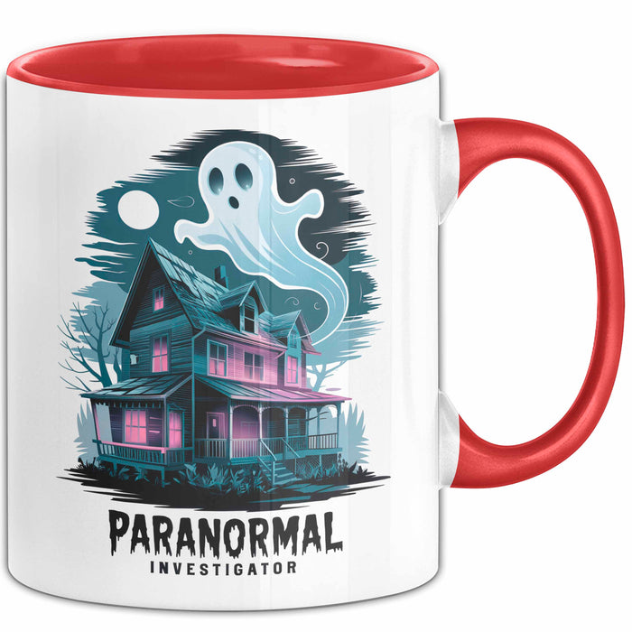 Paranormaler Ermittler Tasse Geschenkidee für Rot Trendation