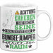 Bungee-Jumper Geschenk Tasse Lustiger Spruch Erheben Sie Sich Der Bungee-Jumper Betritt den Raum Weiß Trendation
