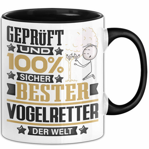 Vogelretter Geschenk Lustiger Spruch für Vogelretter Geschenkidee Bester Vogelretter Der Welt Schwarz Trendation