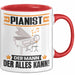 Pianist Tasse Geschenk für Pianist Der Mann Der Alles Kann Geschenkidee zum Geburtstag Rot Trendation