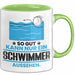 Schwimmer Geschenk Tasse So Gut Kann Nur Ein Schwimmer Aussehen Geschenkidee Kaffee-Becher Grün Trendation