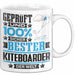 Kiteboarder Geschenk Lustiger Spruch für Kiteboarder Geschenkidee Bester Kiteboarder Der Welt Weiß Trendation