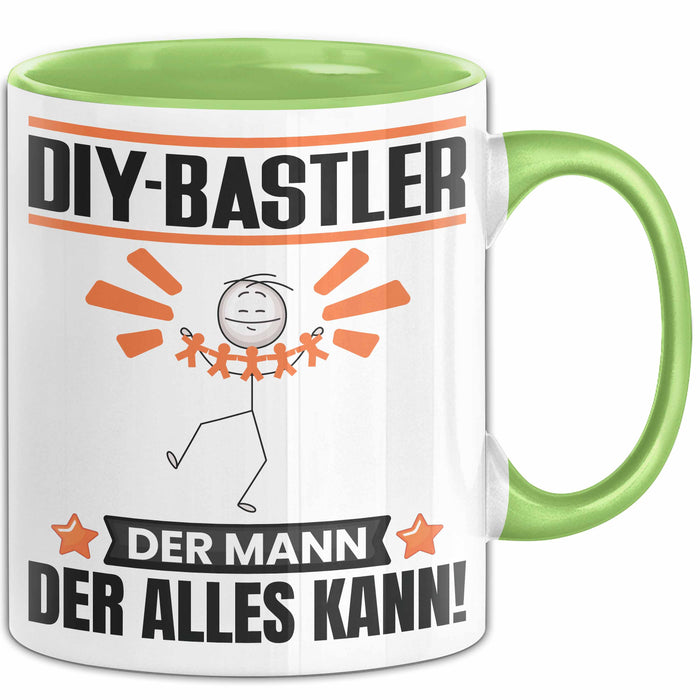 DIY-Bastler Tasse Geschenk für DIY-Bastler Der Mann Der Alles Kann Geschenkidee zum Geburtstag Grün Trendation