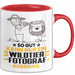 Wildtierfotograf Geschenk Tasse So Gut Kann Nur Ein Wildtierfotograf Aussehen Geschenkidee Kaffee-Becher Rot Trendation