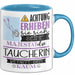 Taucherin Tasse Geschenk Lustiger Spruch Bitte Erheben Sie Sich Seine Majestät Die Taucherin Betritt Den Raum Blau Trendation