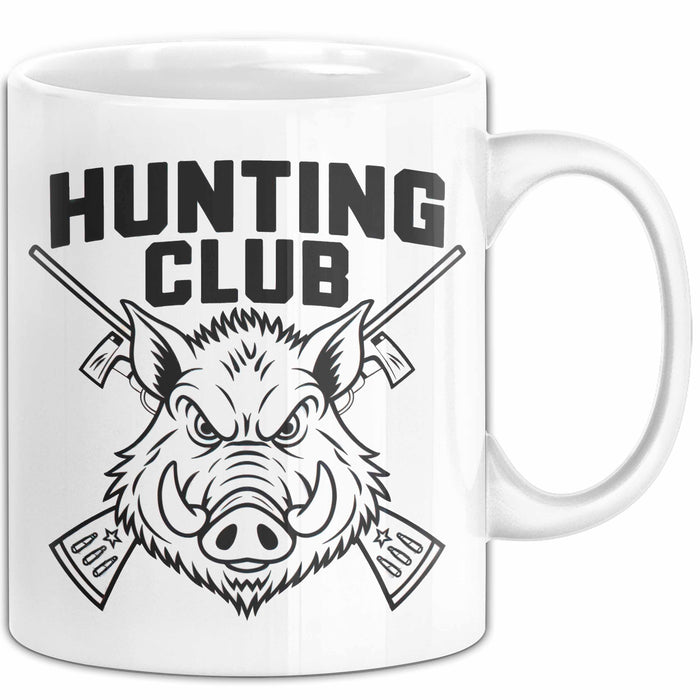 Wildschwein Jäger Tasse Geschenk Lustige Geschenkidee Spruch Weiß Trendation