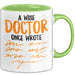 Arzt Tasse Geschenk Lustige Geschenkidee Spruch Ein Weiser Arzt Schrieb Einmal Grün Trendation