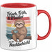 Krankenschwester Pflege Betreuung Tasse Geschenk Lustige Geschenkidee Spruch Frisch Froh & Munter Aus Der Nachtschicht Rot Trendation