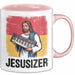 Jesus Keyboardspieler Tasse Geschenk Jesusizer Christlicher Geschenkidee Lustig Rosa Trendation