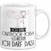 Geschenk für Outdoor-Yoga-Lehrerin Tasse Lustige Geschenkidee Geburtstag Ich Bin Outdoor-Yoga-Lehrerin Ich Darf Das Weiß Trendation