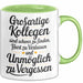 Bürokollege Tasse Geschenkidee Tolle Kollegen Sind Selten Grün Trendation
