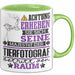 Tierfotograf Geschenk Tasse Lustiger Spruch Erheben Sie Sich Der Tierfotograf Betritt den Raum Grün Trendation