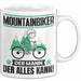 Mountainbiker Tasse Geschenk für Mountainbiker Der Mann Der Alles Kann Geschenkidee zum Geburtstag Weiß Trendation
