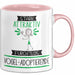 Vogel-Adoptierende Tasse Geschenk Becher Stark Attraktiv Furchtlos Vogel-Adoptierende Lustige Geschenkidee Rosa Trendation
