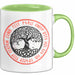 Keltischer Baum des Lebens Tasse Geschenk Geschenkidee Grün Trendation