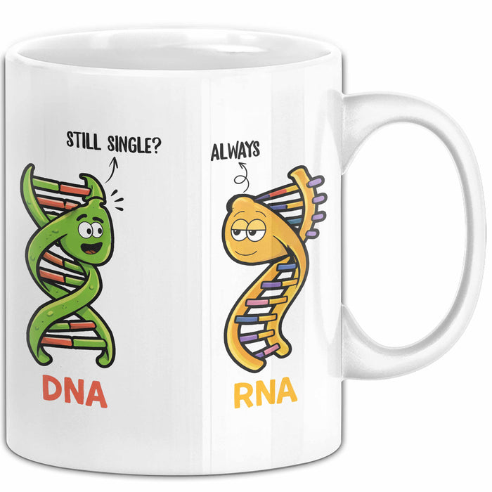 Naturwissenschaft Biologie Lehrer Biologe Tasse Geschenk Lustige Geschenkidee Spruch Immer Noch Single Weiß Trendation
