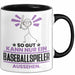 Baseballspieler Geschenk Tasse So Gut Kann Nur Ein Baseballspieler Aussehen Geschenkidee Kaffee-Becher Schwarz Trendation