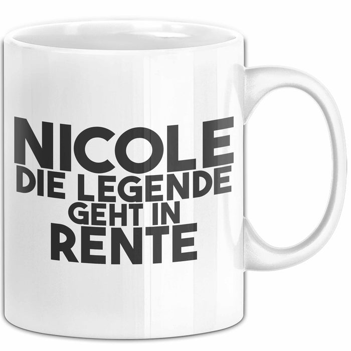 Nicole Tasse Nicole – Die Legende Geht In Rente Geschenk