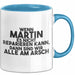 Martin Tasse Wenn Martin Nicht Repariert, Sind Wir Am Arsch Geschenk Blau Trendation