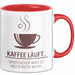 Kaffeeliebhaber Tasse Geschenk Lustige Geschenkidee Spruch Kaffee Läuft... Sportlicher Wird Es Heute Nicht Mehr Rot Trendation