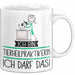 Geschenk für Tierheilpraktikerin Tasse Lustige Geschenkidee Geburtstag Ich Bin Tierheilpraktikerin Ich Darf Das Weiß Trendation