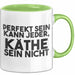 Kaethe Tasse Perfekt Sein Kann Jeder, Kaethe Sein Nicht Geschenk Grün Trendation