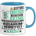 Aquarium-Hobbyist Geschenk Tasse Lustiger Spruch Erheben Sie Sich Der Aquarium-Hobbyist Betritt den Raum Blau Trendation