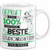 Beste Studiomusikerin Der Welt Tasse Geschenk für Eine Studiomusikerin Geprüft Und Sicher Geschenkidee Geburtstag Weihnachten Weiß Trendation