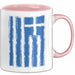 Griechenland Tasse Geschenk Grieche Flagge Hoch Kaffee-Becher Rosa Trendation
