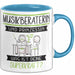 Musikberaterin Und Prinzessin Tasse Geschenk Für Eine Musikberaterin Geburtstag Was Ist Deine Superkraft Blau Trendation