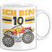 10. Geburtstag Geschenk Tasse Becher Jungs Trucks Geburtstagsgeschenk Ich Bin 10 Weiß Trendation