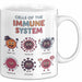Biologe Tasse Geschenk Zellen Des Immunsystems Geschenkidee Weiß Trendation