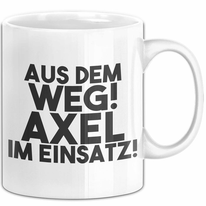 Axel Tasse Aus Dem Weg! Axel Im Einsatz! Geschenk