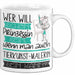Tierkunst-Malerin Tasse Geschenk Spruch Wer Will Schon Prinzessin Sein Wenn Man Auch Tierkunst-Malerin Sein Kann Weiß Trendation
