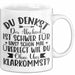 Bürokollege Tasse Geschenk Lustige Geschenkidee Spruch Du Denkst Der Abschied Ist Schwer Weiß Trendation