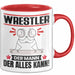 Wrestler Tasse Geschenk für Wrestler Der Mann Der Alles Kann Geschenkidee zum Geburtstag Rot Trendation