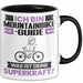 Mountainbike-Guide Tasse Geschenk für Mountainbike-Guide Geburtstag Lustiger Spruch Kaffee-Becher Was Ist Deine Superkraft Schwarz Trendation