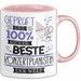 Beste Konzertpianistin Der Welt Tasse Geschenk für Eine Konzertpianistin Geprüft Und Sicher Geschenkidee Geburtstag Weihnachten Rosa Trendation