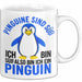 Sarkastischer Pinguin Tasse Geschenk Lustige Geschenkidee Spruch Pinguine Sind Süß. Ich Bin Süß, Also Bin Ich Ein Pinguin Weiß Trendation
