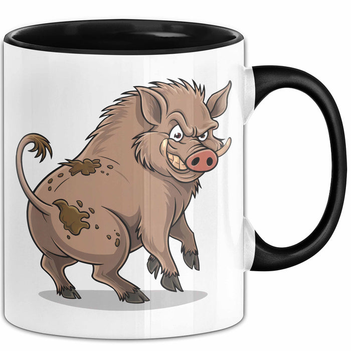 Wildschweinjagd Tasse Geschenk für Schwarzwildjäger Spruch Trendation